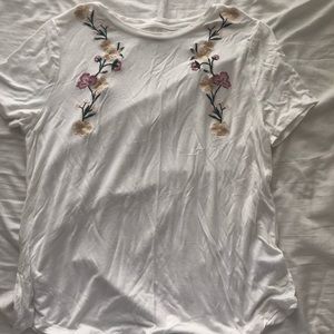 embroidered flower shirt